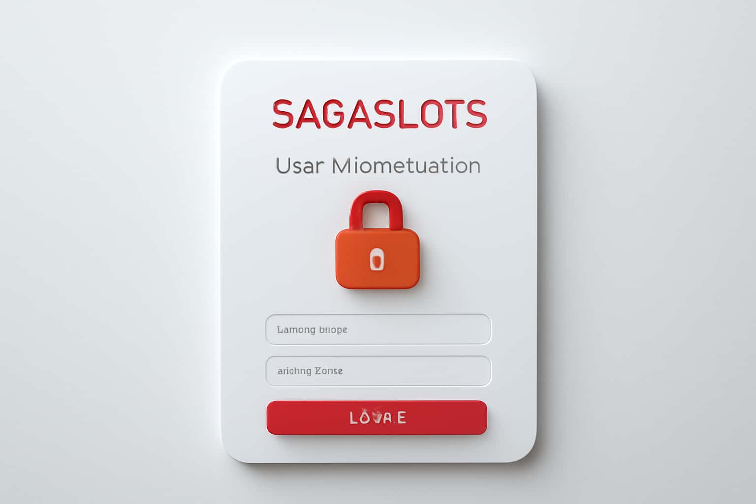 Sagaslots User Authentication Interface