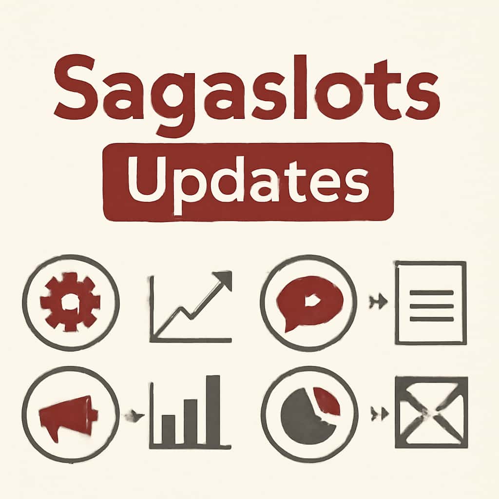 Illustration detailing Sagaslots Updates.