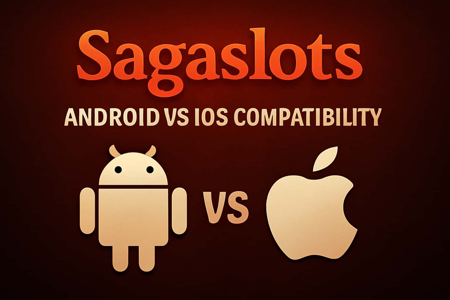 A visual representation highlighting the compatibility of Sagaslots on Android and iOS platforms.