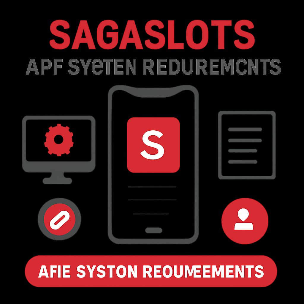 Illustration detailing Sagaslots App System Requirements.