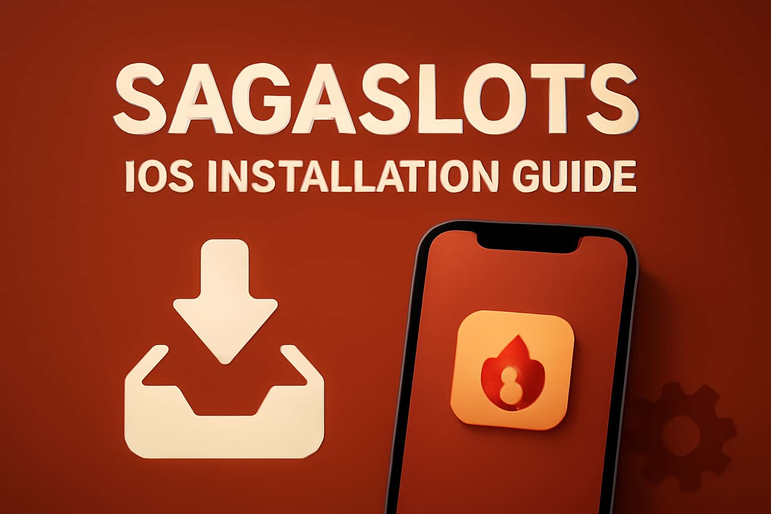 Hero image depicting the Sagaslots iOS Installation Guide with a tech-inspired design.
