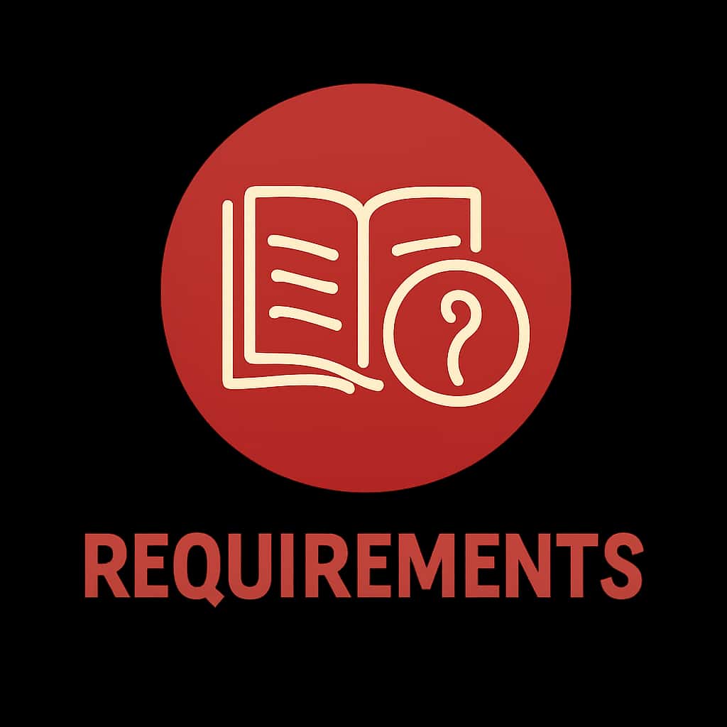 Badge icon representing Sagaslots Requirements.