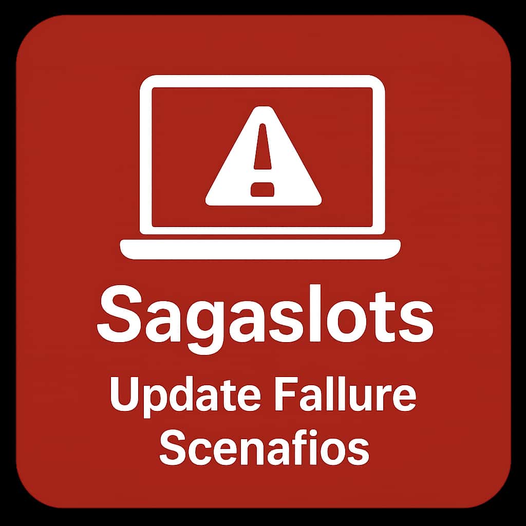 Icon representing Sagaslots update failure scenarios.